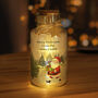 Personalised Santa LED Glass Jar – Christmas Light Decoration, thumbnail 3 of 5