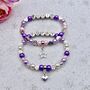 Personalised Heart Charm Bracelet Star Of The Week Bracelet, thumbnail 1 of 10