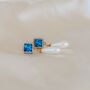 Statement Diamante Opal Earring With Faux Pearl, thumbnail 2 of 8