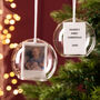 Personalised Baby's First Christmas Photo Dome Bauble, thumbnail 2 of 3