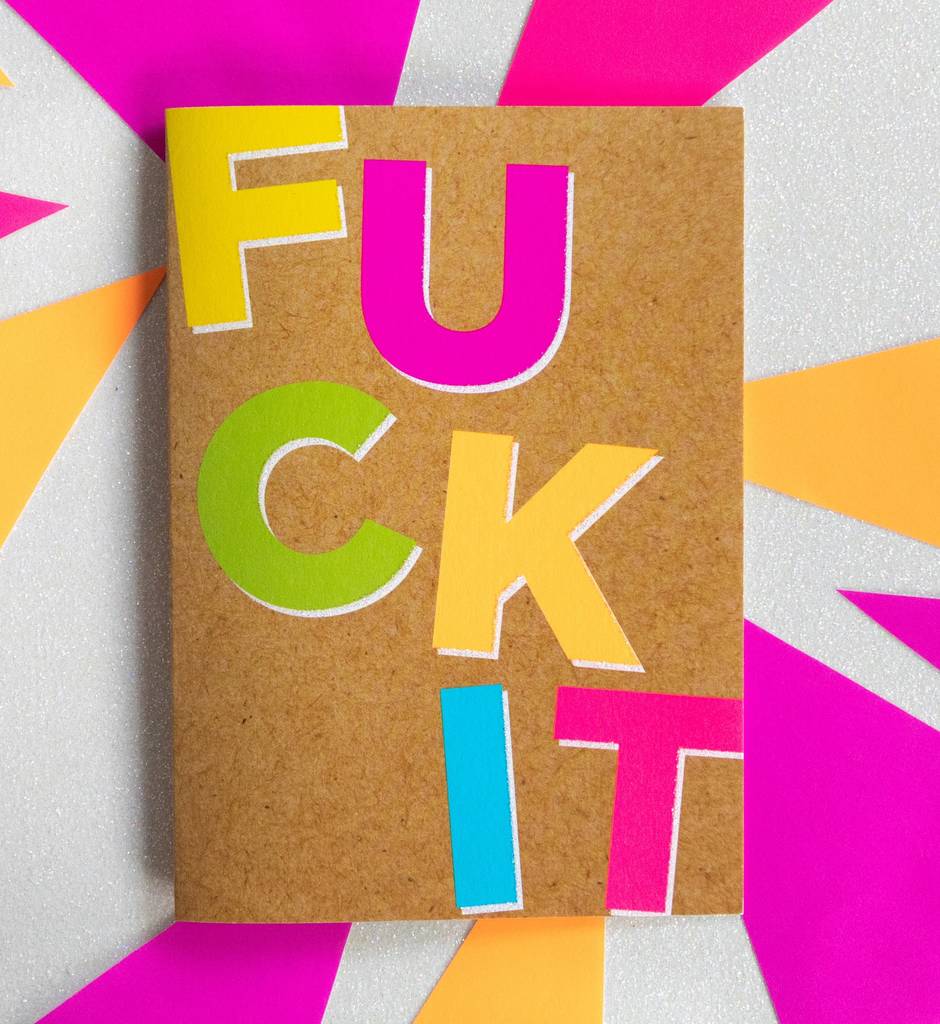 Funny Thinking Of You Card | Fuck It, 1 of 2