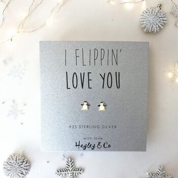 Penguin Sterling Silver Earrings, 2 of 7