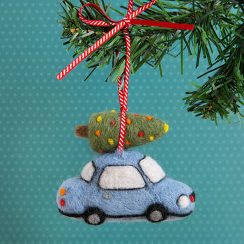 Christmas Car Mini Needle Felting Kit, 4 of 4