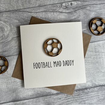 Football Mad Dad Birthday/Father's Day Card, 3 of 3