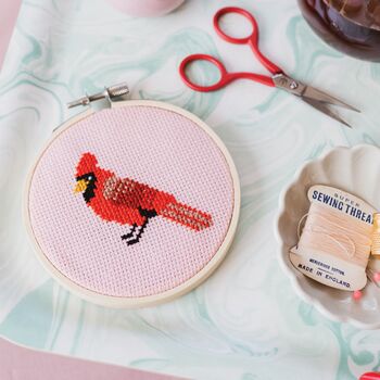 Cardinal Cross Stitch Kit, 2 of 6