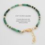 Skinny Emerald Bracelet, thumbnail 4 of 8