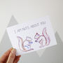 I'm Nuts About You Squirrel Valentine's Day Card, thumbnail 2 of 4