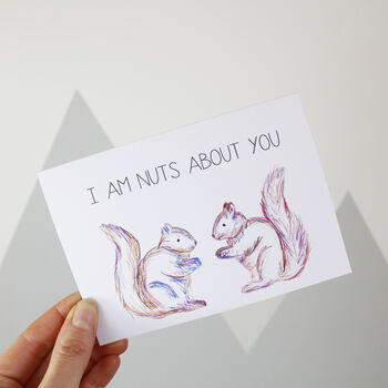 I'm Nuts About You Squirrel Valentine's Day Card, 2 of 4
