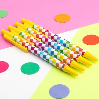 Rainbow Checks Pen, 3 of 8