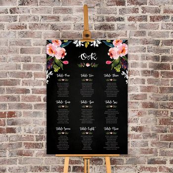 Floral Chalkboard Wedding Stationery, 10 of 10