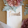 Rose Gold Acrylic Name Place Table Settings, thumbnail 9 of 12