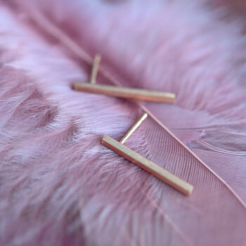 Minimalist Sm Bar Earrings, 3 of 4