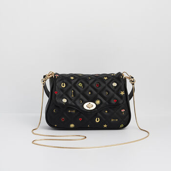 Mary Motif Quilted Crossbody Clutch, 4 of 6