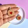 Jammy Dodger Biscuit Clay Earrings, thumbnail 1 of 3