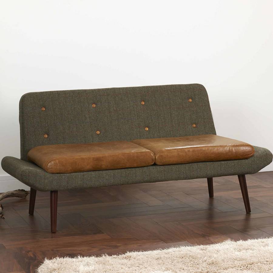 Vintage 2024 tweed couch