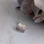 Hydrangea Pressed Flower Necklace Sterling Silver, thumbnail 6 of 10