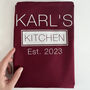 Personalised Kitchen Apron With Name And Year, thumbnail 3 of 12