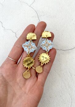 Cassia Statement Earrings, 2 of 2