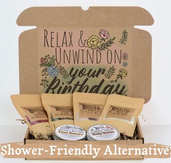 Birthday Bath And Body Hamper Natural Self Care Gift, 3 of 5