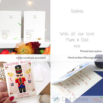 Personalised Nutcracker Christmas Card, 9 of 9