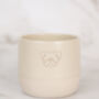 English Bulldog Engraved Ceramic Flat White Tumbler, thumbnail 1 of 5
