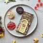 Christmas Chocolate Door With Wreath, Personalised Gift, thumbnail 2 of 9