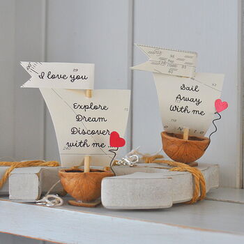 Personalised Walnut Shell Boat Keepsake, 2 of 9