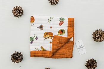 Hedgerow Bamboo Organic Cotton Autumn Baby Comforter, 2 of 3