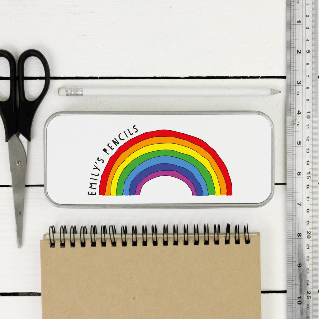 Personalised Rainbow Pencil Case, 1 of 2
