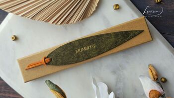 Willow Personalised Leather Bookmark, 6 of 10