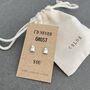 Never Ghost You Silver Earrings, thumbnail 1 of 4