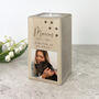 Personalised Solid Wooden Photo Pet Memorial Tea Light Holder 10cm H X Five.5cm W X Five.5cm D, thumbnail 1 of 6