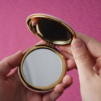 'Happiness Looks Wonderful On You' Compact Mirror, 2 of 6