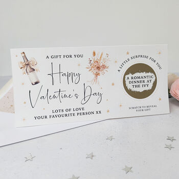 Personalised Happy Valentine’s Day Scratch To Reveal Gift Card, 7 of 7