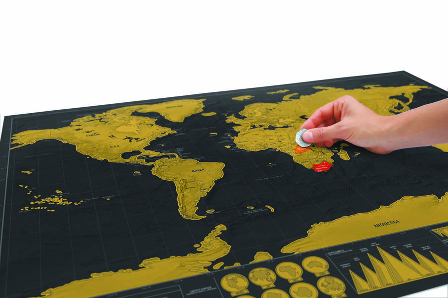 Scratchable World Map Print By I Love Retro