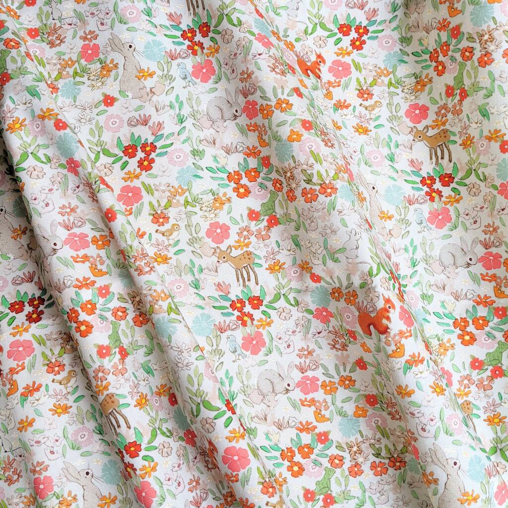 Flower Friends Organic Cotton Fabric, 1 of 2