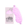 Silver Cloud Pink Fluffy Satin Sleep Eye Mask, thumbnail 1 of 4