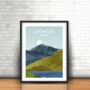 Mount Snowdon Snowdonia Landscape Art Print, thumbnail 1 of 3
