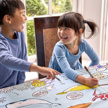 Colour In Under The Sea Tablecloth Kit + 10 Pens, 4 of 6