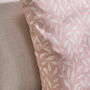 Botanical Blush Cotton Cushion, thumbnail 4 of 5