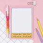 A6 Notepad Pink Grid Daily Planner, thumbnail 1 of 4