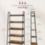 Ladder Shelf Industrial Living Room Bedroom Bookshelf, thumbnail 12 of 12