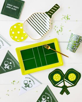 Pickleball Green Paddle Party Napkins X 18, 3 of 3