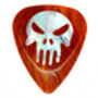 Punisher Burma Padauk Guitar Pick In A Gift Box, thumbnail 2 of 7