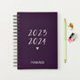 Personalised Script 2023/24 Mid Year Diary, thumbnail 2 of 10