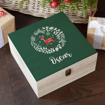 Personalised Woodland Deer Christmas Eve Box, 11 of 12