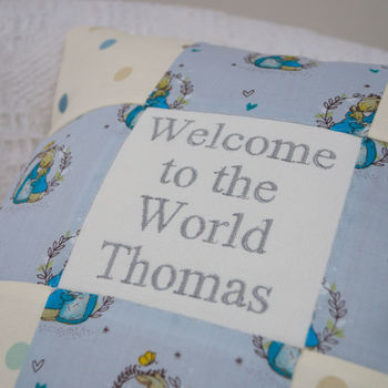 Peter Rabbit Welcome To The World Cushion, 7 of 9