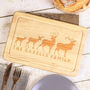 Personalised Stag Chopping Board Family Gift New Home, thumbnail 4 of 5