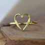 Solid 18ct Gold Happily Ever After Heart Ring, thumbnail 1 of 6
