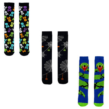 Squelch Transparent Wellies And Three Sock Set Snake, 3 of 6
